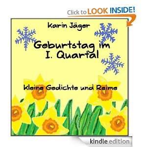 Geburtstag im 1. Quartal   Kleine Gedichte und Reime (German Edition 