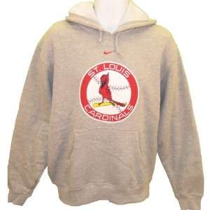  Mens St. Louis Cardinals Cooperstown Ash Pre Game Hooded 
