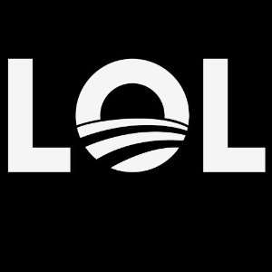  LOL Obama Decal anti Nobama bumper sticker 2012 