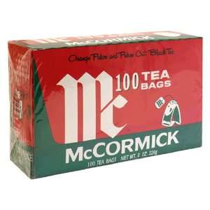 McCormick Tea Bags, Orange Pekoe and Pekoe Cut Black Tea, 100 tea bags 