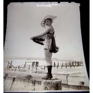 Silent Film Star Lilian Gish Mack Sennet Comedies Publicity Photo 