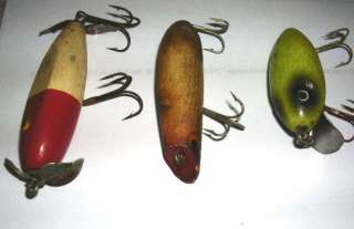 Wooden Fishing Lures, Glass Eyes, #00J  
