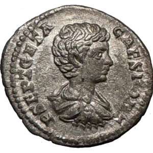  GETA as Caesar 202AD Quality Authentic Rare Ancient Silver 