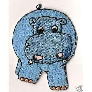   /Cute Critters/Animals  Hippo  Iron On Applique 