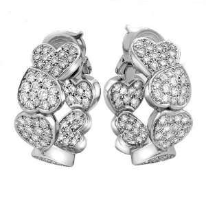    FRED 3.81.ctw VS1 Color G Diamonds 18K Gold Earrings FRED Jewelry