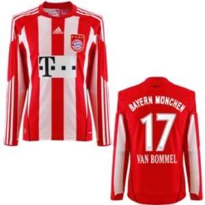  Bayern Munich Van Bommel Shirt Home 2011 Long Sleeved 