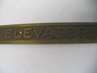 Vtg Lot of 3 Otis Elevator Brass Placque Signs Capacity Push Button 