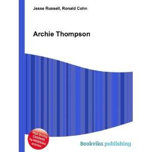 Archie Thompson Ronald Cohn Jesse Russell  Books
