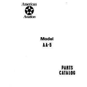   American AA 5 Aircraft Part Catalog Manual Grumman American Books