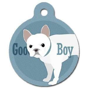 Good Boy   French Bull Dog Pet ID Tag for Dogs and Cats   Dog Tag Art