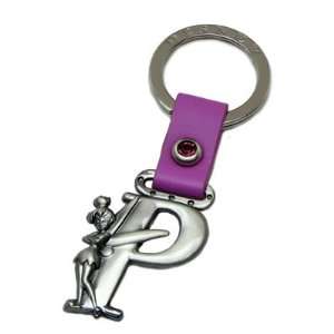  Tinker Bell Letter P Pewter Key Chain