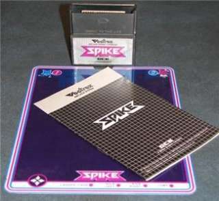Vintage Vectrex Spike Game  Rare Video System Cartridge with Overlay 