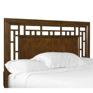  Magnussen Jaffrey Wood Lattice Bed Headboard