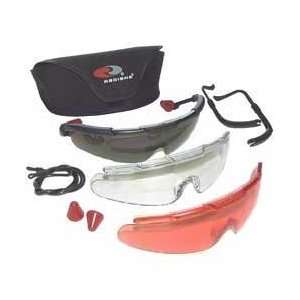 Rad Pack Glasses, UV Protection, Clear, Dark Grey & Vermillion Lenses