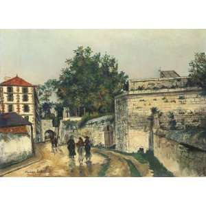  Made Oil Reproduction   Maurice Utrillo   32 x 24 inches   the walls