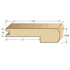   Hardwood Unfinished Pecan Stair Nose for 1/2 Floors