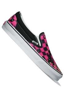 NEW VANS CLASSIC SLIP ON NEON CHECKER TODDLER SHOES  PINK/BLACK  