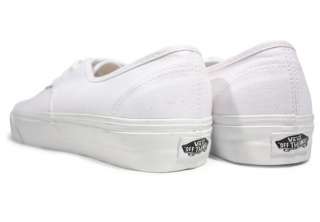 NEW VANS AUTHENTIC TRUE WHITE CANVAS CLASSIC SKATE SNEAKERS SHOES ALL 