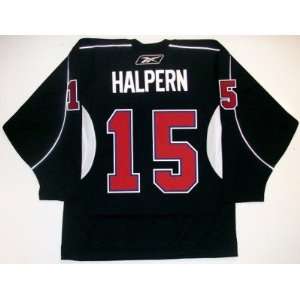  Jeff Halpern Montreal Canadiens Black Rbk Jersey   Small 