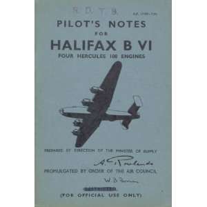   VII Aircraft Pilots Notes Manual A.P. 1719F Handley Page Books