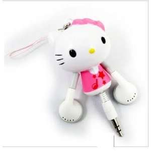 Hello Kitty Figure  MP4 Iphone cellphone 3.5mm plug Retractable 