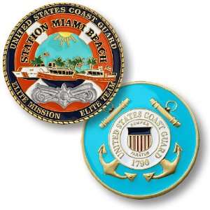  USCG Station Miami Beach Challenge Coin 