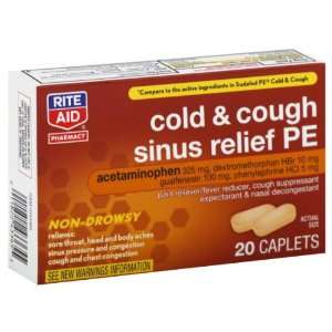  Rite Aid Cold & Cough Sinus Relief PE, 20 ea Health 