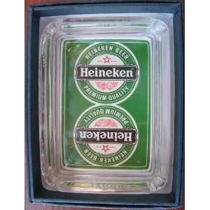  Heineken Beer Card & Glass Ashtray , Ring or Key Tray NEW 