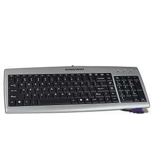  Kingwin KWKB 0801 103 Key USB Slim Keyboard (Black/Sliver 