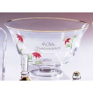  Fenton Artglass 40th Anniversary Bowl