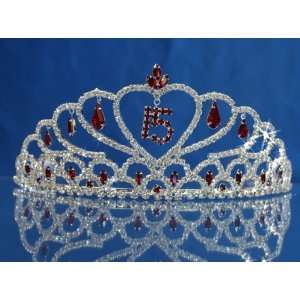   Quinceanera 15 Birthday Tiara Crystal Princess 1483F7: Everything Else