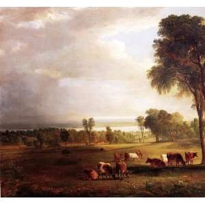  Hand Made Oil Reproduction   Asher Brown Durand   24 x 22 
