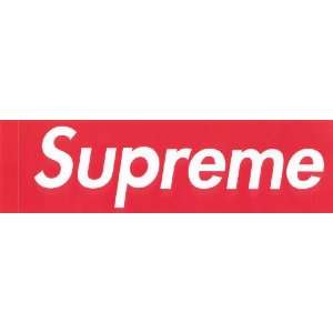 Supreme Store Red Box Logo Clothing Sticker   NYC Store Streetwear 