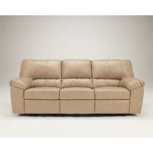  Ashley Furniture DuraBlend Natural Reclining Sofa