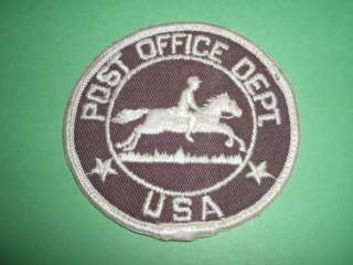 Vintage 1960s US Post Office Dept. USED Patch  