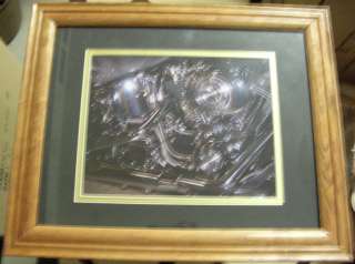 USED FRAMED HARLEY DAVIDSON MOTORCYCLE ENGINE PICTURE 2002 TWIN CAM 88 
