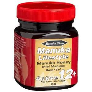 Manuka Choice Manuka Lifestyle Honey,Active 12+, Raw, 8.8 Ounce Jars 