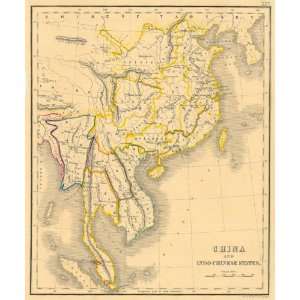  Whyte 1840 Antique Map of China: Office Products