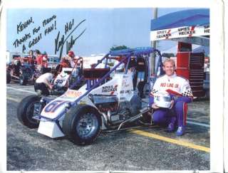Gary Howard USAC Sprint Car Midget Open Wheel Driver Signed Autograph 