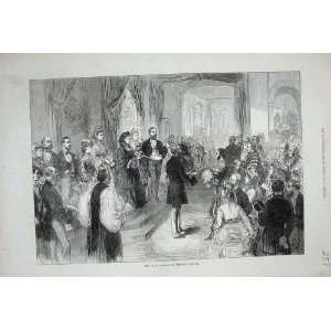   1871 Queen Opening St Thomas Hospital People Old Print