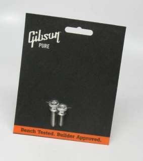 NEW Gibson Aluminum Strap Buttons Pkg of 2 with screws  