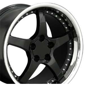  C5 Deep Dish Style Wheel with Rivets Stainless Lip Fits 