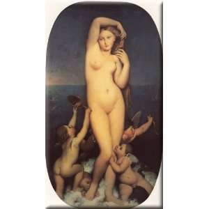   Anadyomène 9x16 Streched Canvas Art by Ingres, Jean Auguste Dominique
