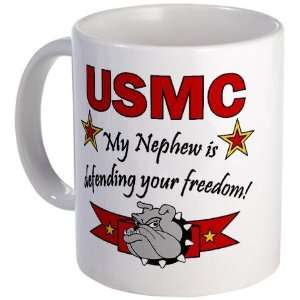  USMC Nephew Defending Military Mug by  Kitchen 
