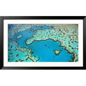  Aerial of Great Barrier Reef, Australia Collections Framed 