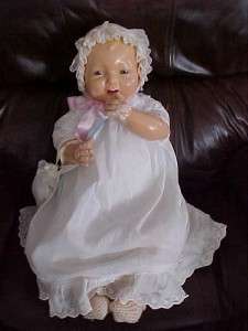 Rare Large 23 Inch Vintage Effanbee Composition Toddler Baby Doll 