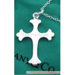  Tiffany & Co Inspired Sterling Silver Cross Necklace 