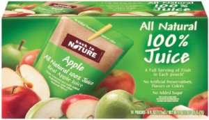 Back To Nature Real Apple Juice, 40   6oz. Pouches  