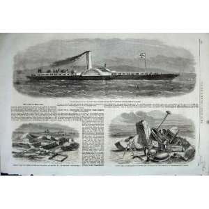  1861 Roman Villa Steam Boat Lord Isles Piers Hypocaust 