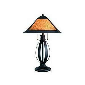 Table Lamp with Faux Mica Shade   Derry Collection